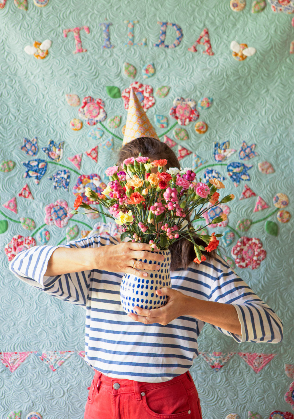 Tilda - Jubilee Collection - Autumn Bouquet Teal