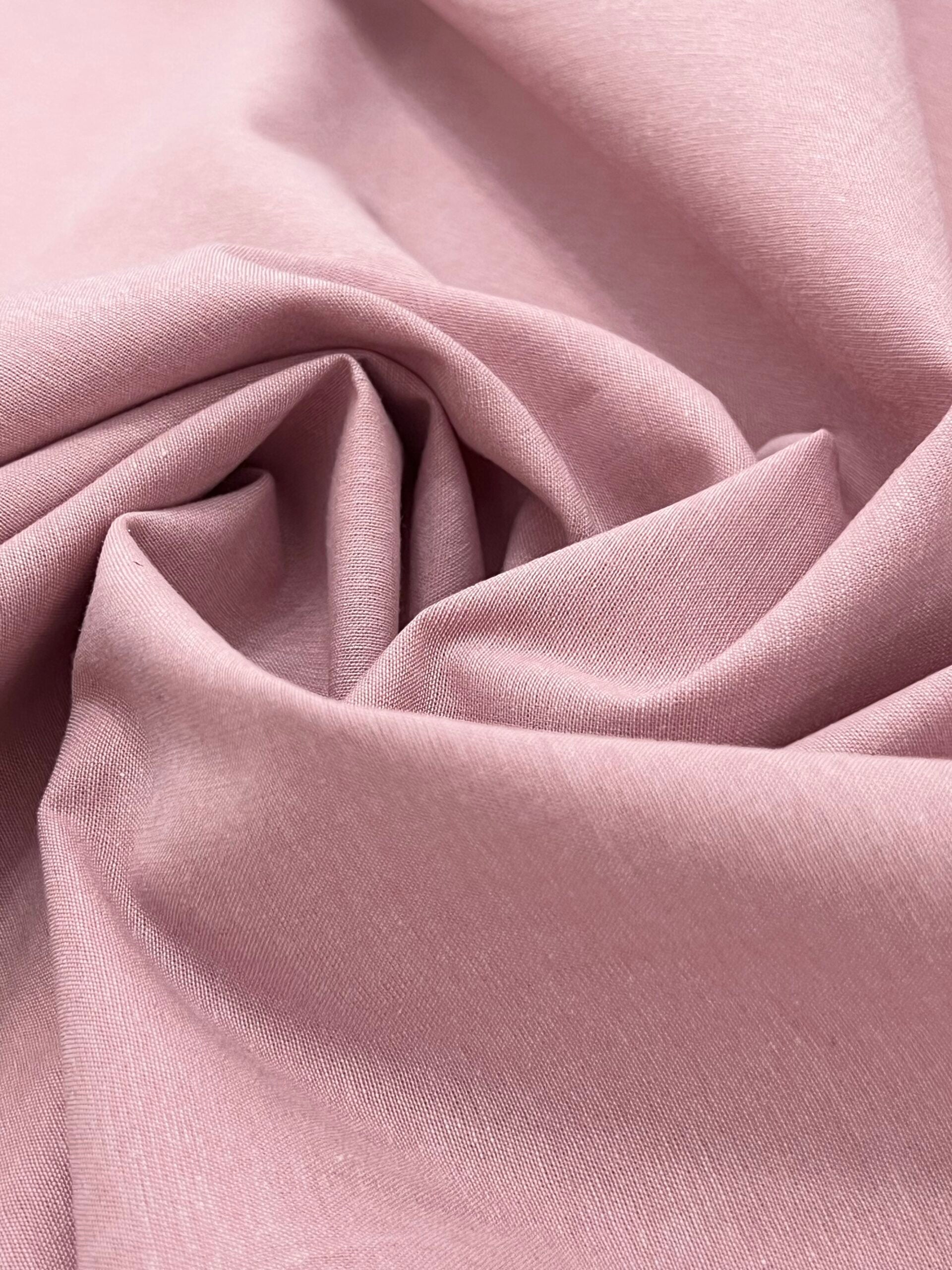 Yarn Dyed Cotton Poplin Old Rose Pink