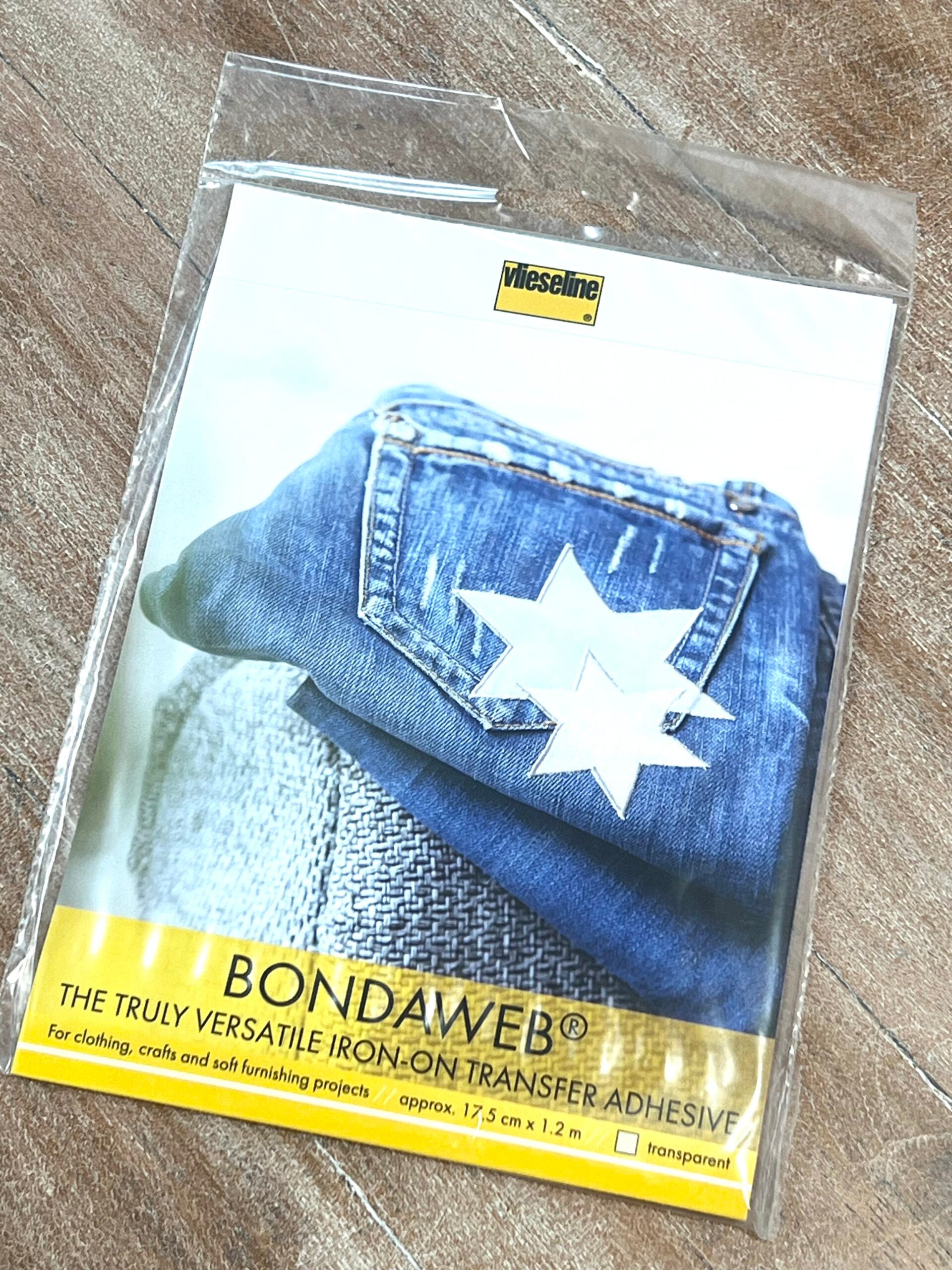 Bondaweb Transparent Iron On Transfer Adhesive 17.5 cm x 1.2 Metre