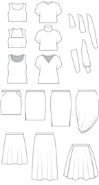 Cashmerette Grafton Dress, Top And Skirt Sizes 12-32