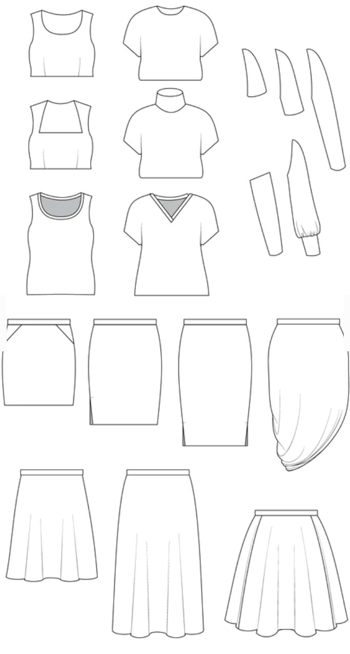 Cashmerette Grafton Dress, Top And Skirt Sizes 12-32