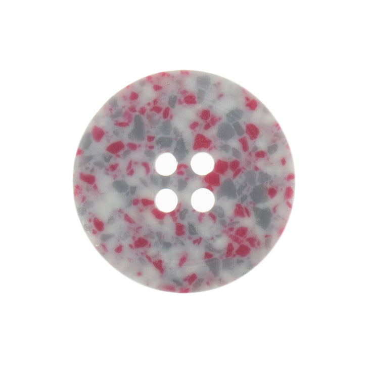 Eco Conscious Pink And Grey Recycled Scrap Plastic Buttons 18 mm