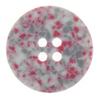 Eco Conscious Pink And Grey Recycled Scrap Plastic Buttons 25mm
