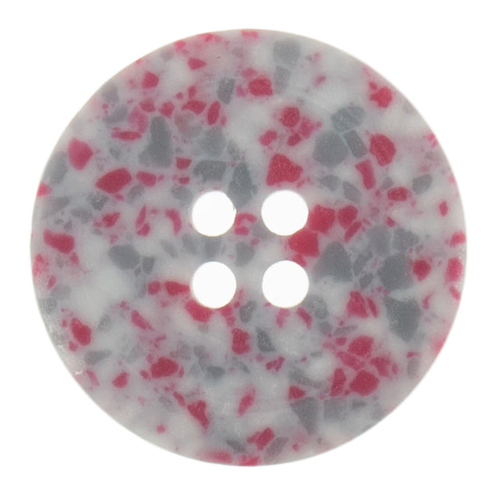 Eco Conscious Pink And Grey Recycled Scrap Plastic Buttons 25mm