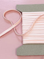 Soft Pink Cotton Tubular Drawstring Tape 8mm