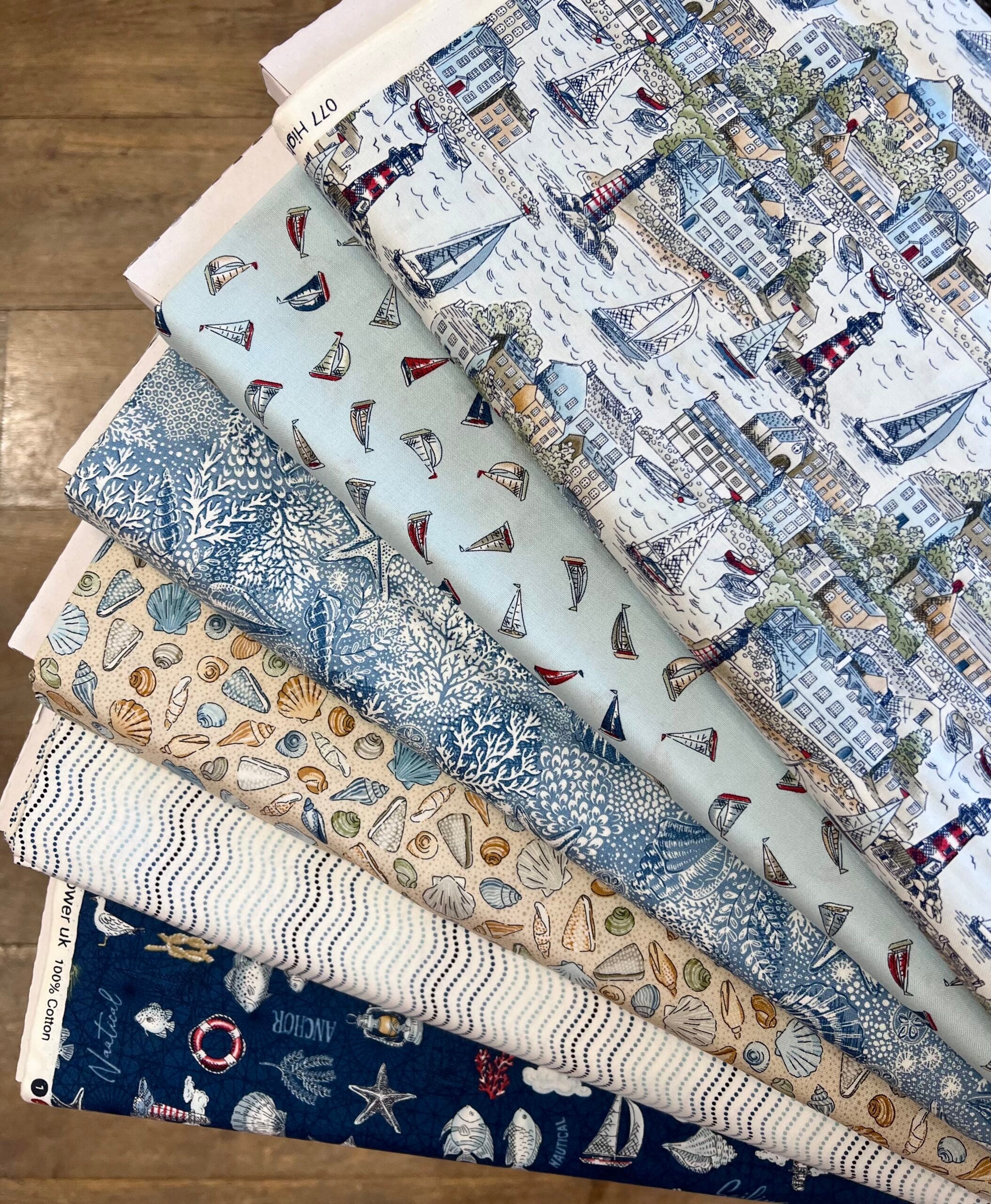 High Tide Maritime Dark Blue 078/B8 By Makower UK