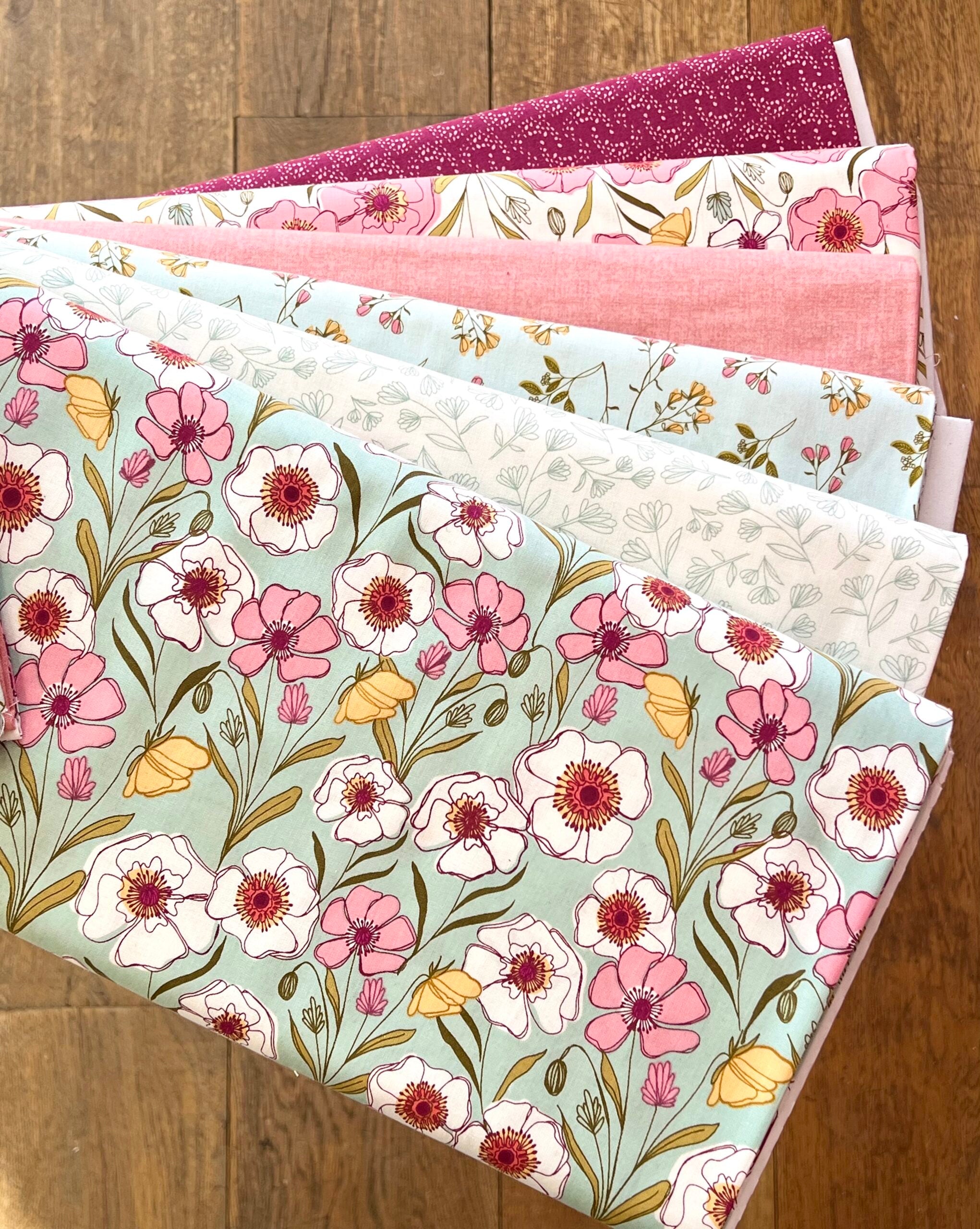 Meadow Walk 2/1341R Freesia Spring By Makower UK