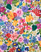 Lady McElroy Vibrant Meadow Cotton Marbelle Lawn 1.65 Metre Remnant