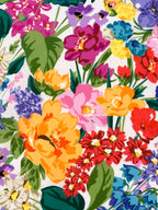 Lady McElroy Vibrant Meadow Cotton Marbelle Lawn 1.65 Metre Remnant