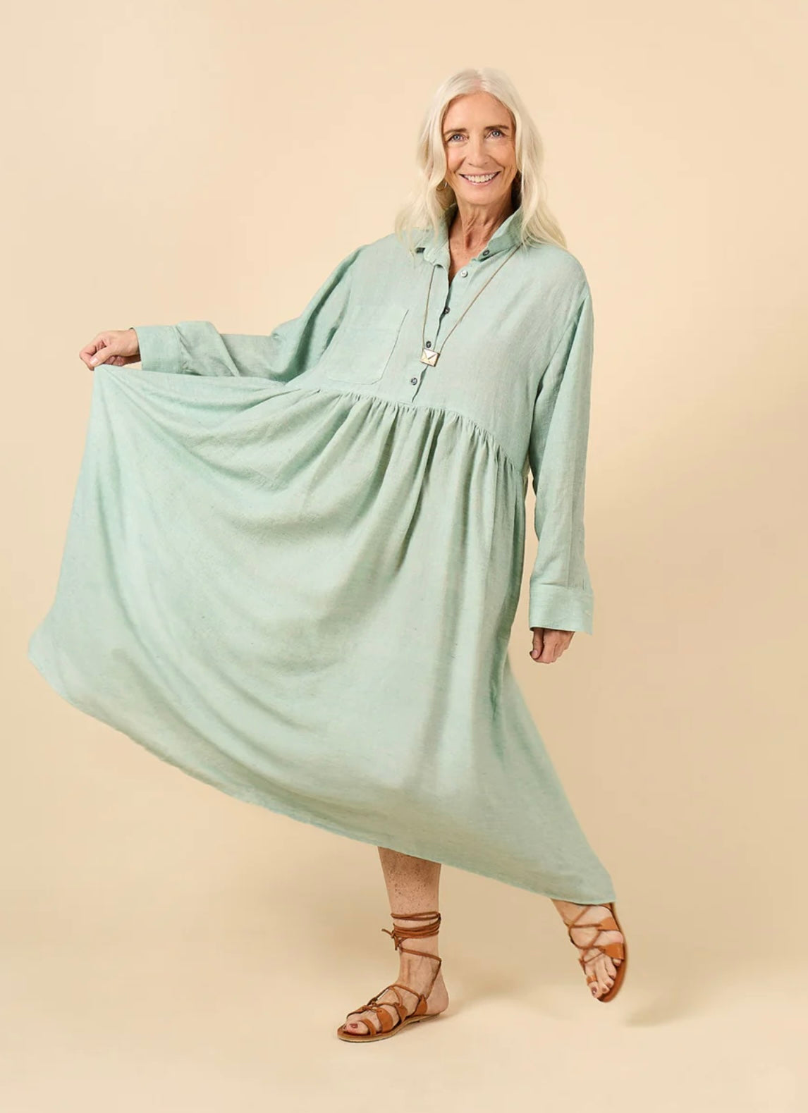 Closet Core Jenna Button-Up Shirt And Dress