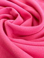 Fuchsia Pink Viscose Linen Blend 70cm Remnant