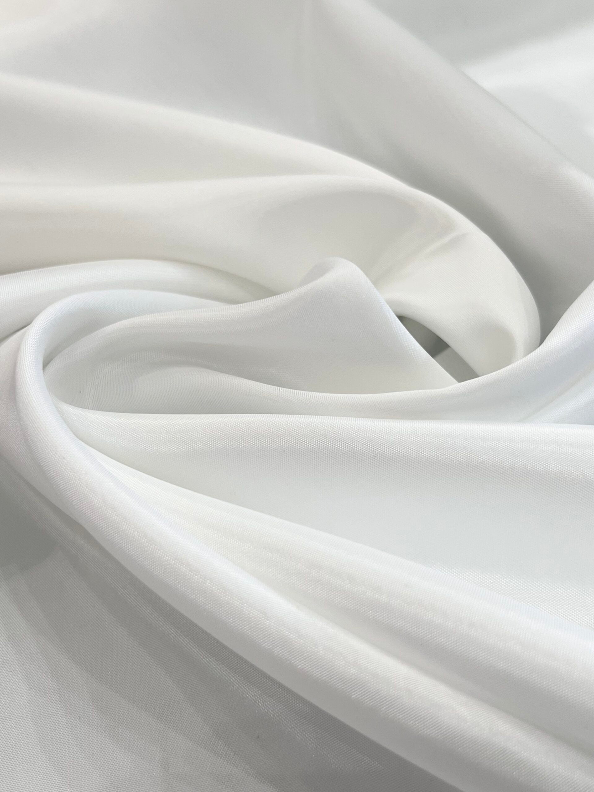 White Acetate Taffeta Lining