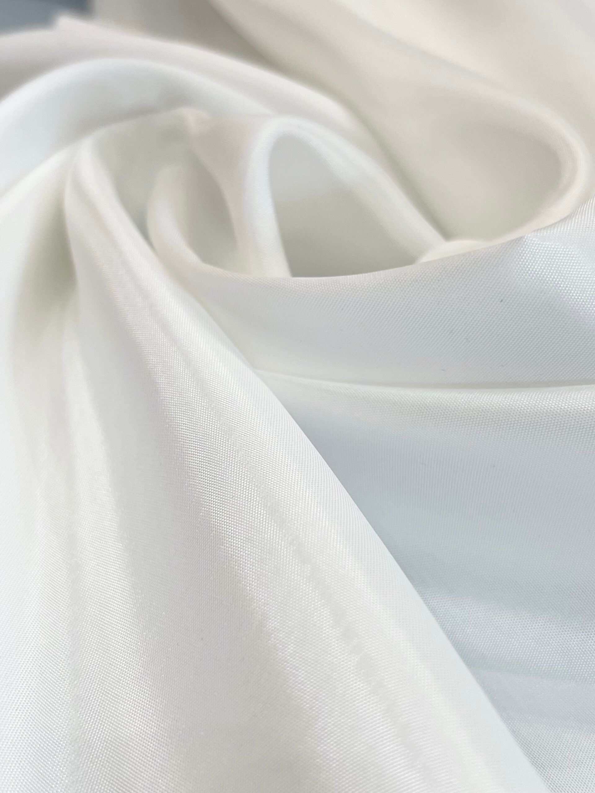 White Acetate Taffeta Lining