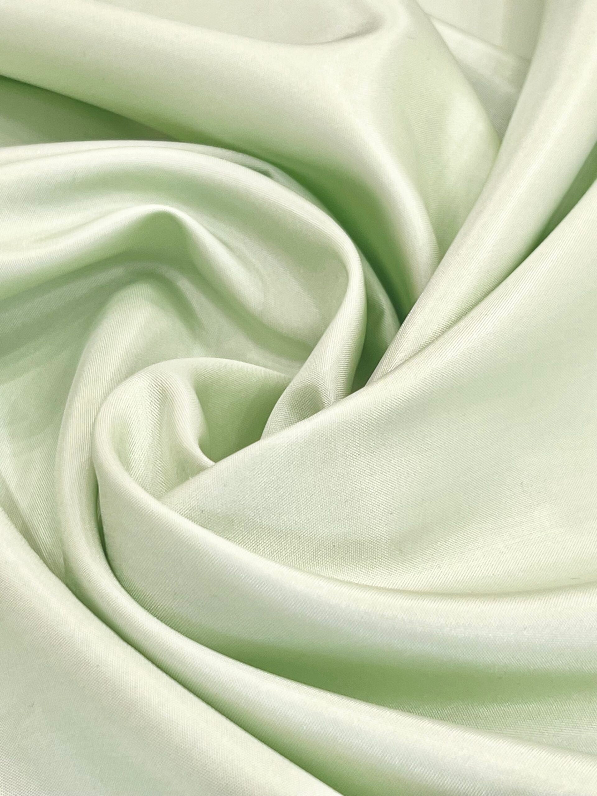 Pale Apple Green Acetate Taffeta Lining