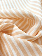 Custard Stripe Linen 1.53 Metre Remnant