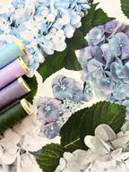 Lady McElroy Hydrangea Story Cotton Marlie Lawn 60cm Remnant