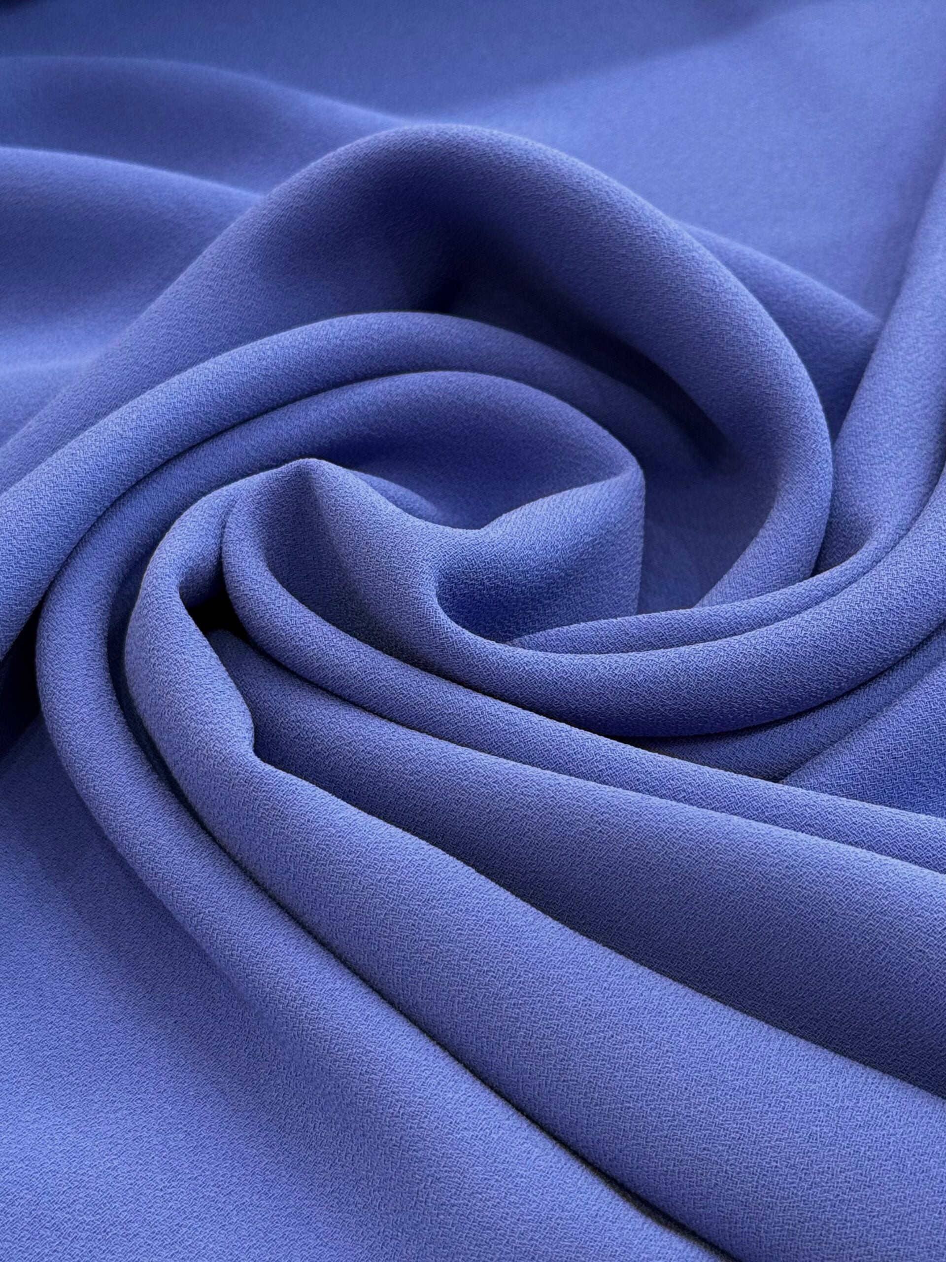 Hyacinth Blue Triple Crepe
