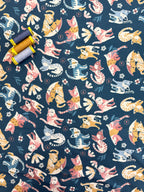 Cats Cotton Jersey By Stof Of Denmark 38 cm Remnant