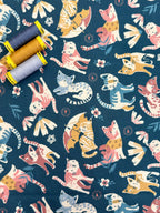 Cats Cotton Jersey By Stof Of Denmark 38 cm Remnant