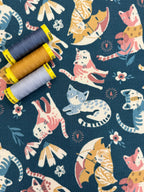 Cats Cotton Jersey By Stof Of Denmark 38 cm Remnant