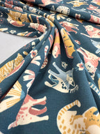 Cats Cotton Jersey By Stof Of Denmark 38 cm Remnant