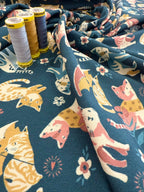 Cats Cotton Jersey By Stof Of Denmark 38 cm Remnant