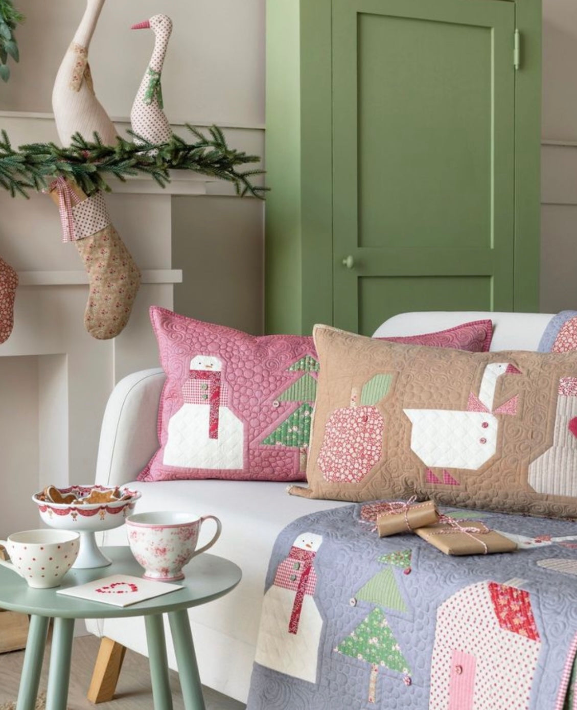 Tilda Creating Memories Fabric Collection – Evie Green Winter