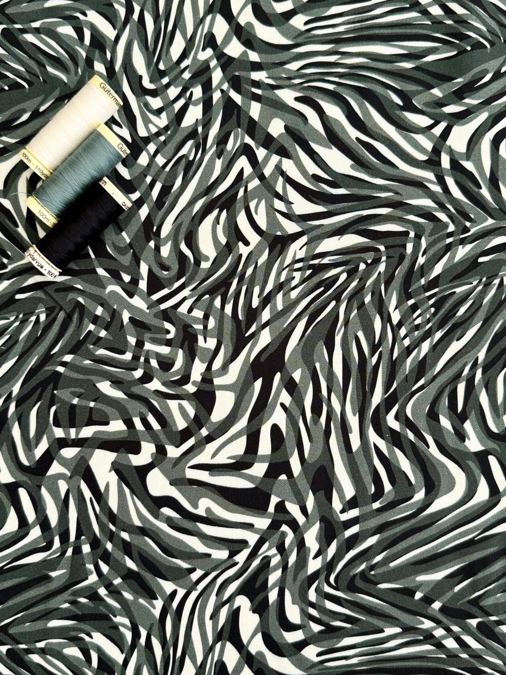 Light & Lush Viscose By Stof Of Denmark - Tropical Garden 1 Metre Remnant