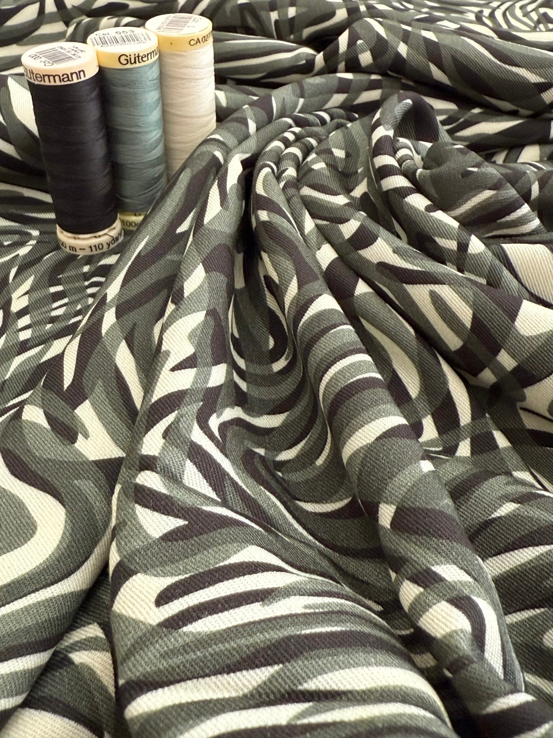 Light & Lush Viscose By Stof Of Denmark - Tropical Garden 1 Metre Remnant