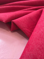 Washed Stretch Denim Red