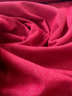 Washed Stretch Denim Red