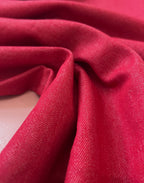 Washed Stretch Denim Red
