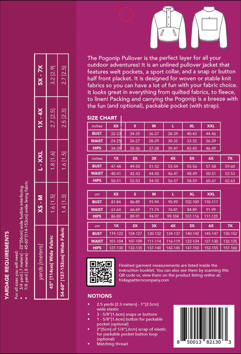 The Pogonip Pullover By Friday Pattern Company