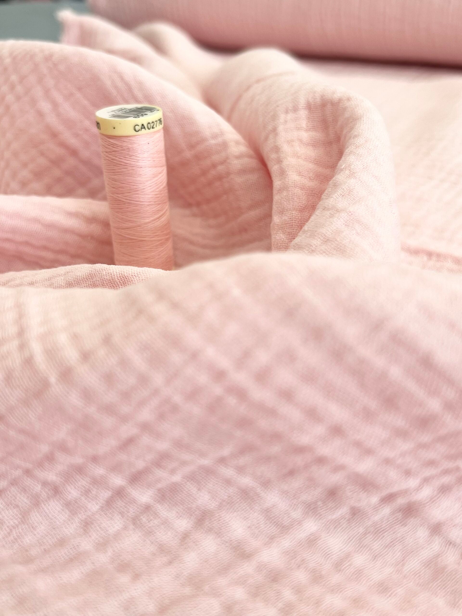 Pale Pink Double Gauze Cotton