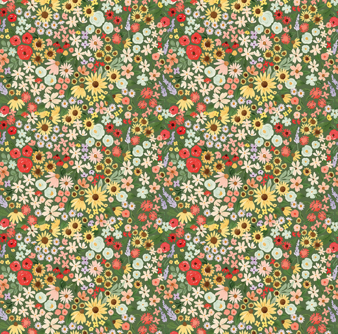 Riley Blake Homemade - Floral Forest Quilting Cotton