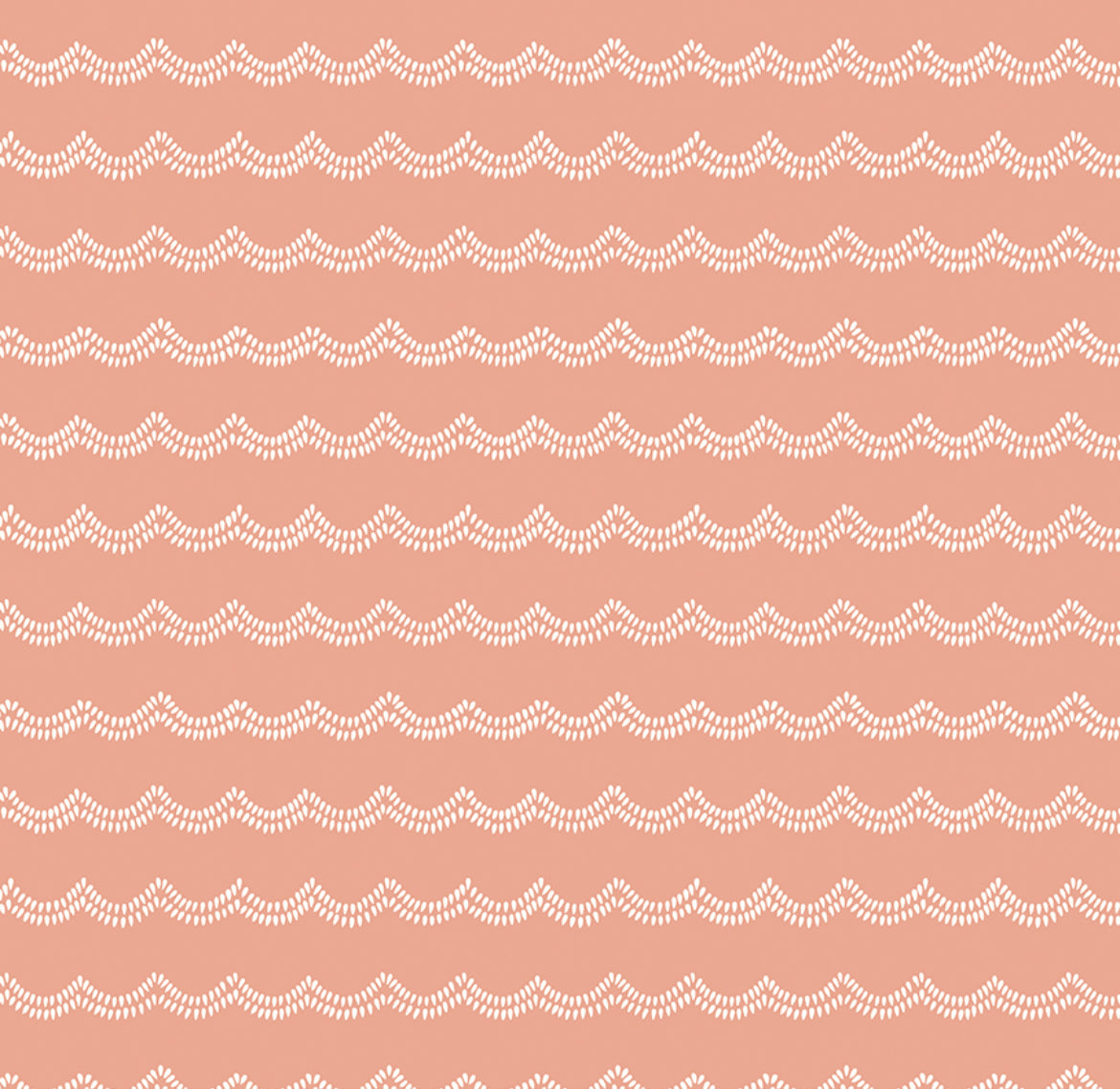 Riley Blake Little Swan - Waves Peaches n Cream Quilting Cotton