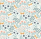 Riley Blake Little Swan -   Lakeside Floral Cream Quilting Cotton
