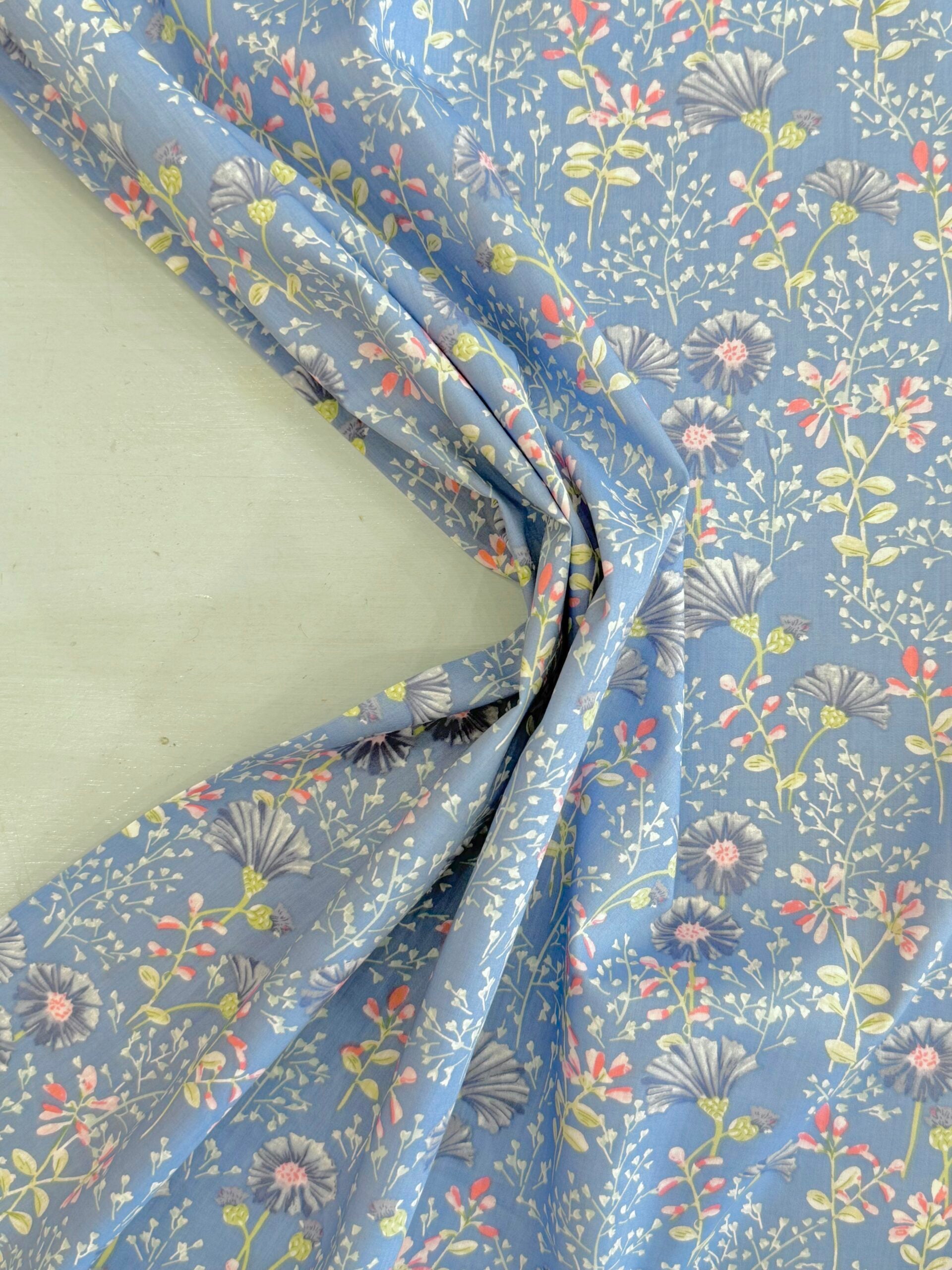 Cornflower Pima Cotton Lawn