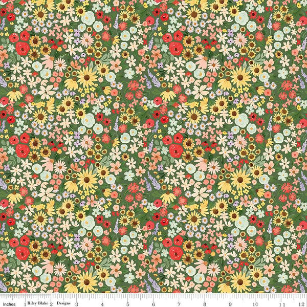 Riley Blake Homemade - Floral Forest Quilting Cotton