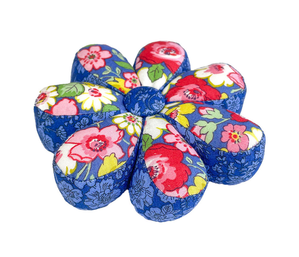 Liberty Flower Pin Cushion - Hedgerow Bloom Heirloom 2 Collection