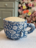 Liberty Pin Cushion - Teacup Emily Belle Blue