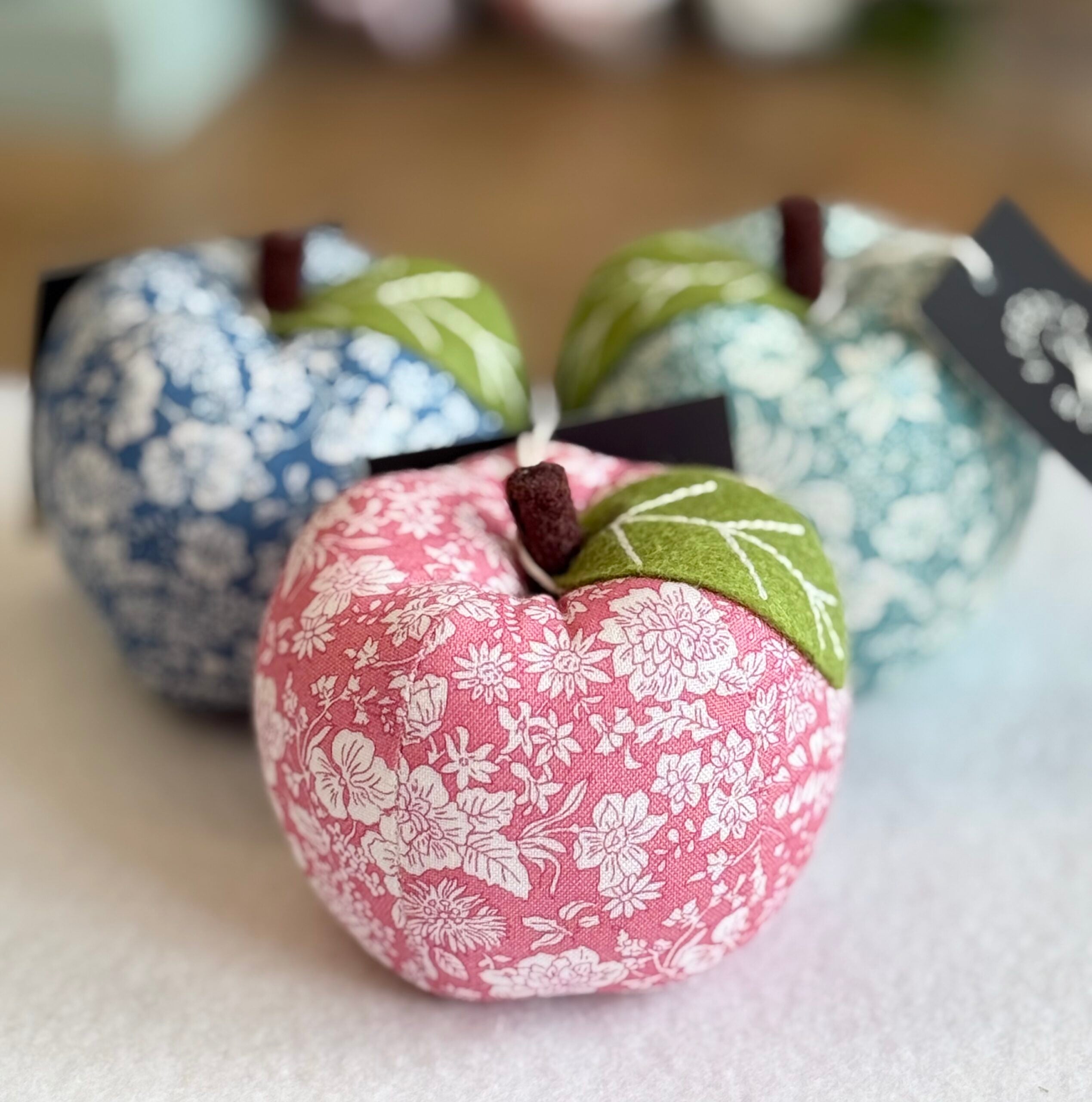 Liberty Pin Cushion - Apple Emily Belle Pink