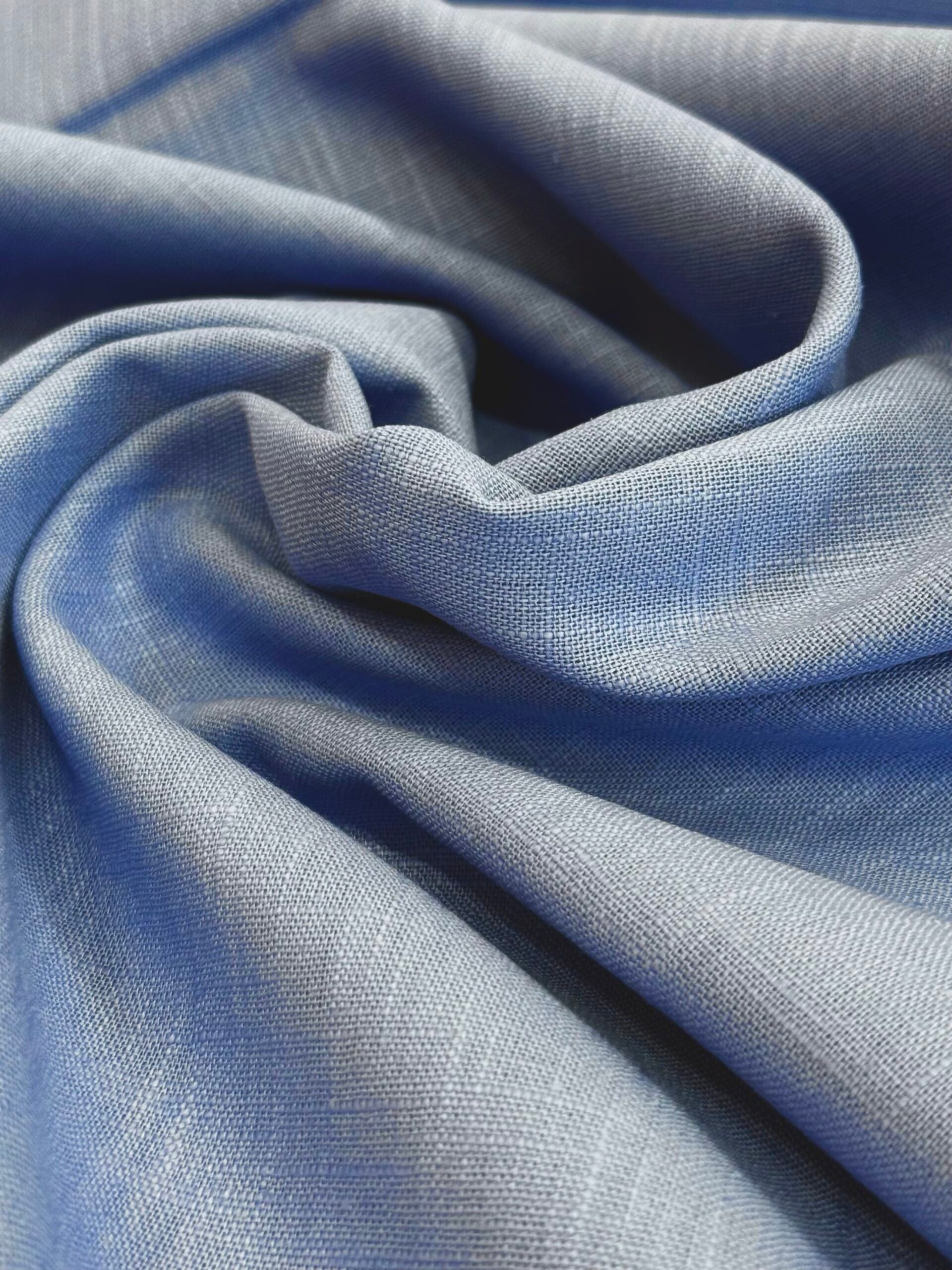 Ramie Cotton Blend Cornflower Blue