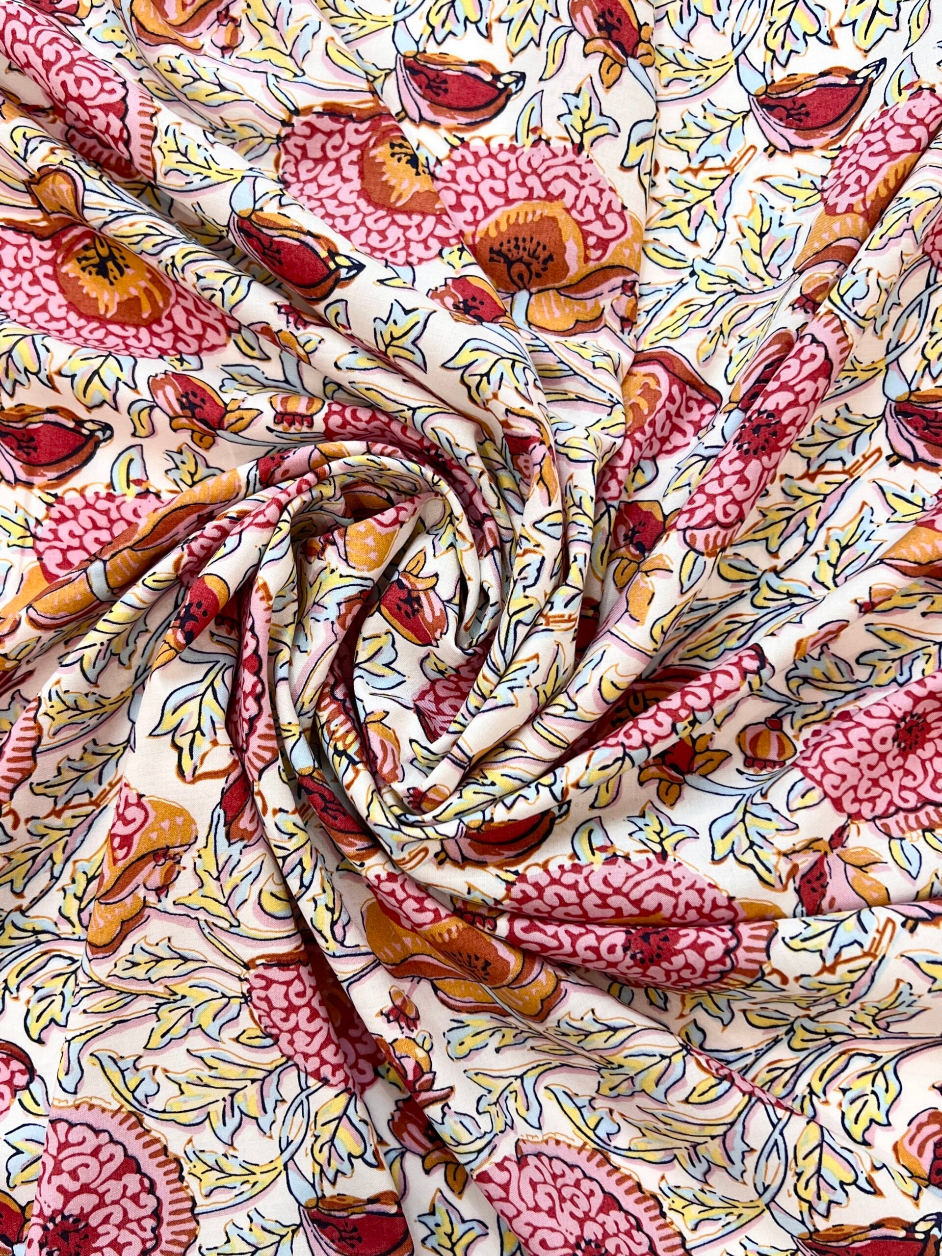 Fleur Ivory Tencel Lawn