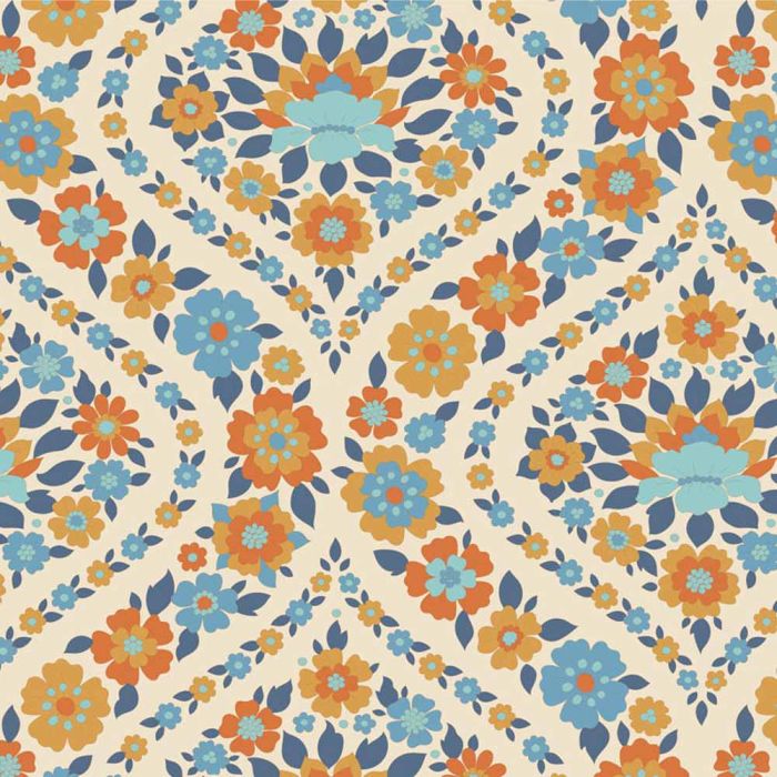 Wallflower By Tilda Fat Quarter Bundle x 5 Blue