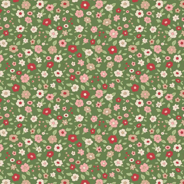 Tilda Creating Memories Fabric Collection – Evie Green Winter