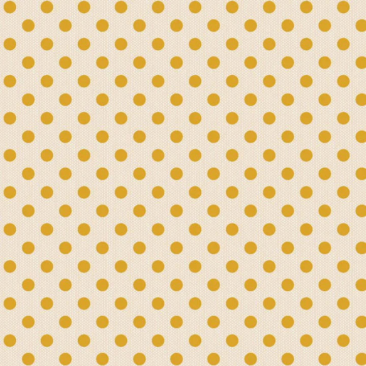 Tilda Creating Memories Fabric Collection - Polkadot Yellow Spring
