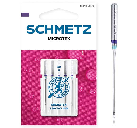 Schmetz Sewing Machine Needles -  Microtex 60/8 5 Pack