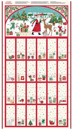 Makower Christmas Wishes Advent Calendar Panel