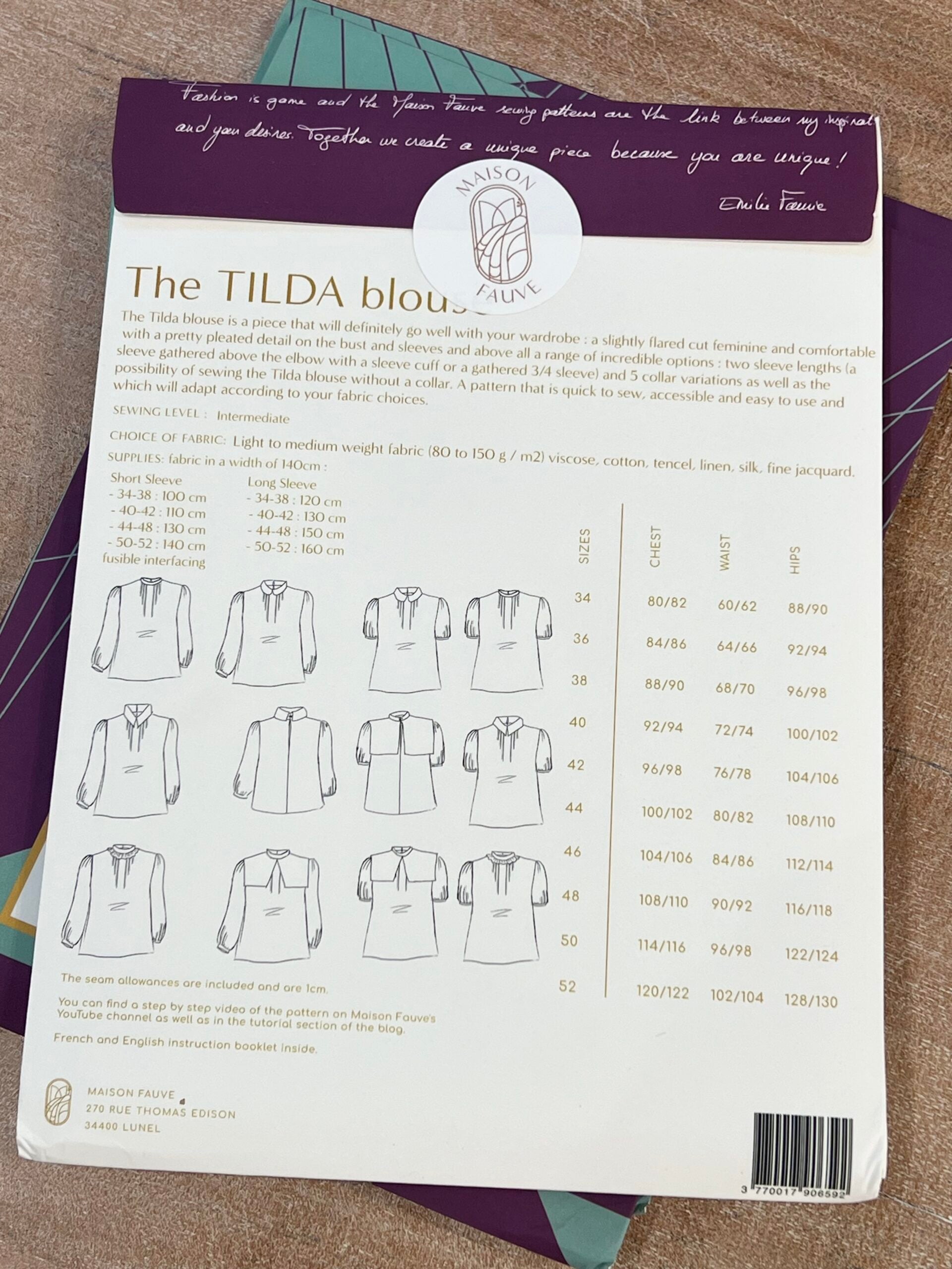 Tilda Blouse By Maison Fauve